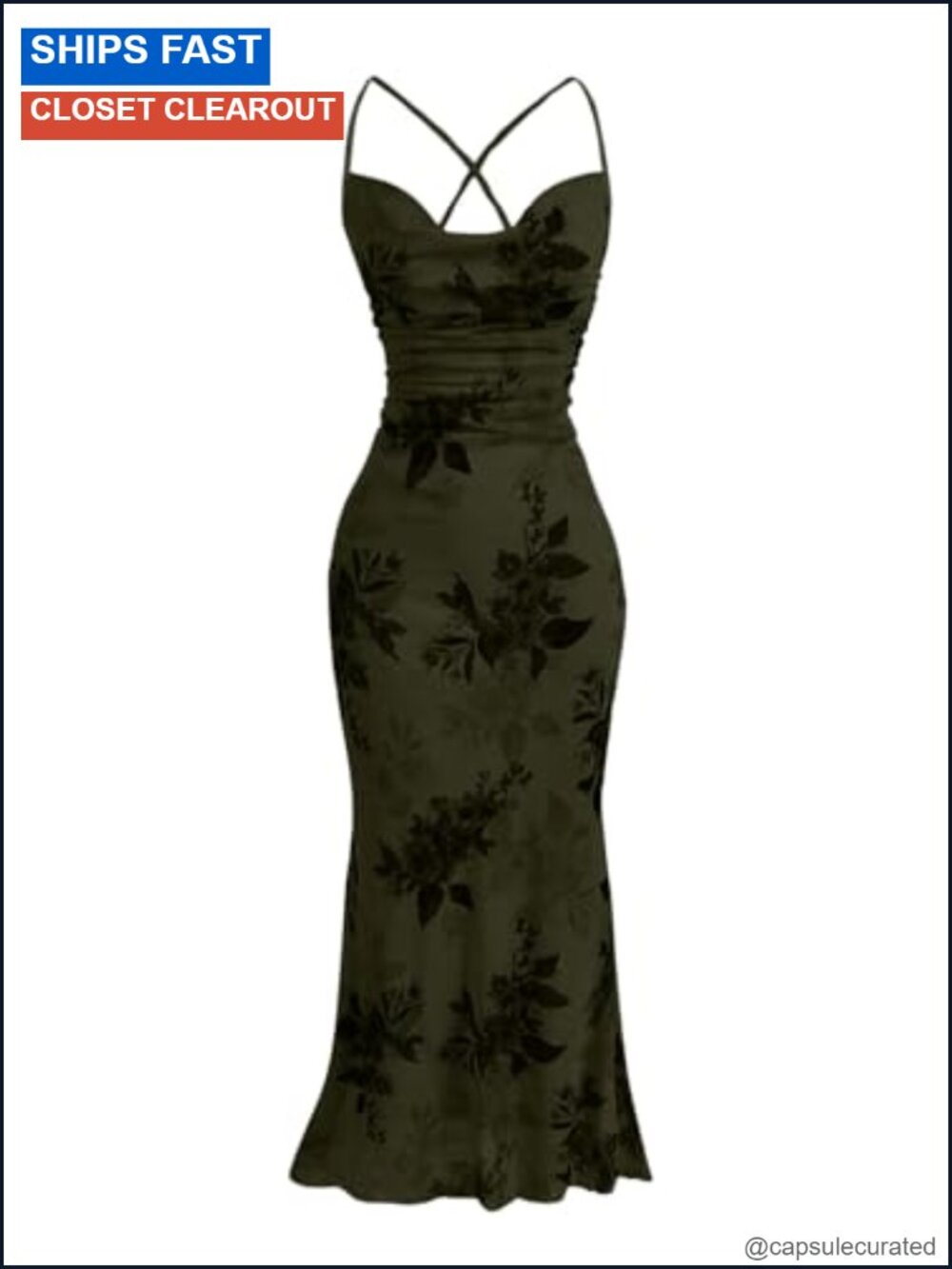 Women's Floral Mesh Cami Dress Bodycon Long Dresses Cocktail Wedding Guest